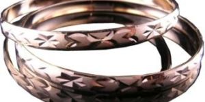 Threetone Plated Diamond Cut Bangles. DTBG000400 a