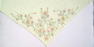 Machine Made Embroidery Scarf