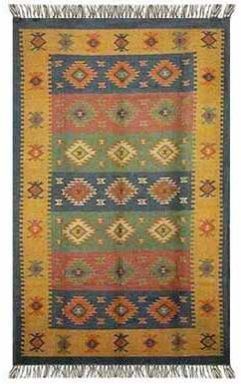 Hand Made Wool Jute Rug-199E