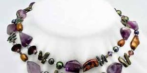 Glass Beaded Necklace Cjn-06