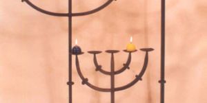 Iron Candle Holder