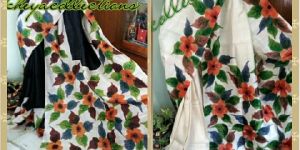 Hand Paint on Bishnupur Silk