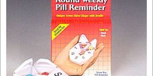 ROUND WEEKLY PILL BOX