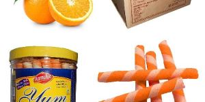 Orange Wafer Rolls