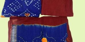 Original Satin Bandhej Dress Material
