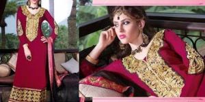 Rose – Designer Embroidered Georgette Straight Suits