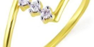 Love Trio - 18k Yellow Gold Diamond Ring