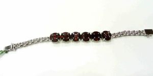925 Sterling Silver Gemstones Bracelet