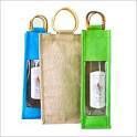 Jute Wine Bottle Bags