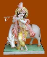 Marble Krishna Statue