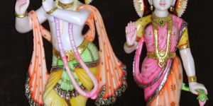 Marble Radha Krishna Statue