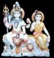 Marble Shiva Parvati Statue