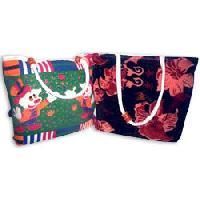 Jute Velvet Shopping Bags