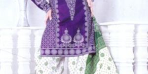 Unstitched Bandhej Salwar Suit