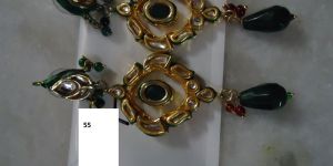 Kundan Meena Earrings