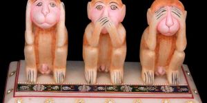 Marble Monkey Statue