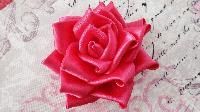 Satin Fabric Rose Flower