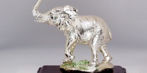 Silver Elephant Statue