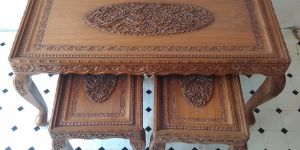 Wooden Coffee Table Set