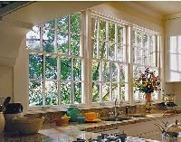 Transparent White Glass Window
