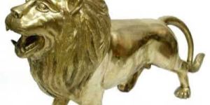 Brass Lion Statue