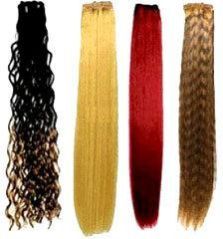 Bleached Colour Wefted Hair