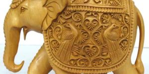 Wooden Elephant Statue