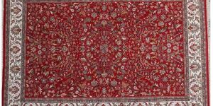 Hand-knotted woollen carpet