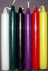 Coloured Household Candles