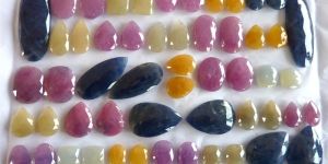 Sapphire Flat Rose Cut Stones