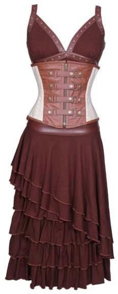 Mexican Killer Steampunk Underbust Corset Dress
