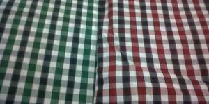 Checks Shirting Fabric Cotton
