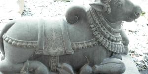 Stone Nandi Statue
