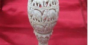 Candle Egg Elephant Carving