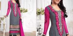Georgette Embroidery Partywear Designer Salwar Suit