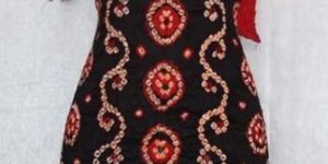 Satin Cotton Bandhej Dress