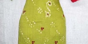 Satin Cotton Bandhej Dress