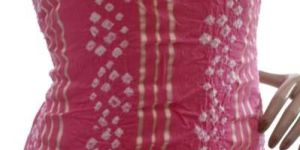 Satin Cotton Bandhej Dress