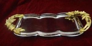 Aluminum Handle Serving Tray