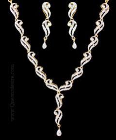 American Diamond Necklace Set