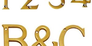 Brass Numerals & alphabets