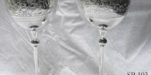 Silver Plated Brass Goblets