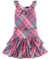 Girls Sleeveless Frill Frocks