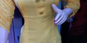 Plain Cream Kurti