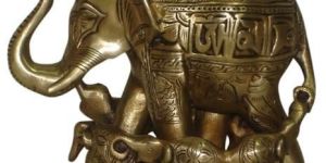 Brass Elephant Statue