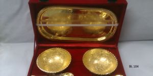 Gold Plated Bowl Set