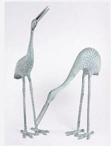 Metal Swan Sculpture