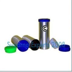 Aluminum Canisters with Plastic Lids