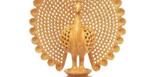 Wooden Peacock