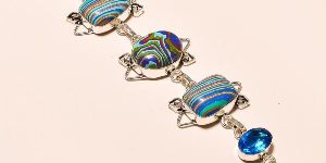 Silver Gemstone Bracelets